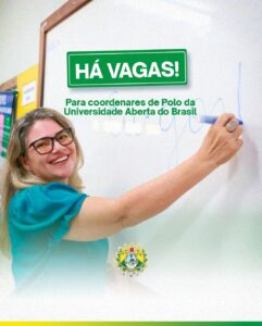 Vagas para coordenadores de polo da Universidade Aberta do Brasil