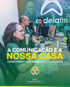 Na Expoacre 2024, as rádios Aldeia FM e Difusora Acreana realizam realizar entrevistas exclusivas com gestores e convidados especiais