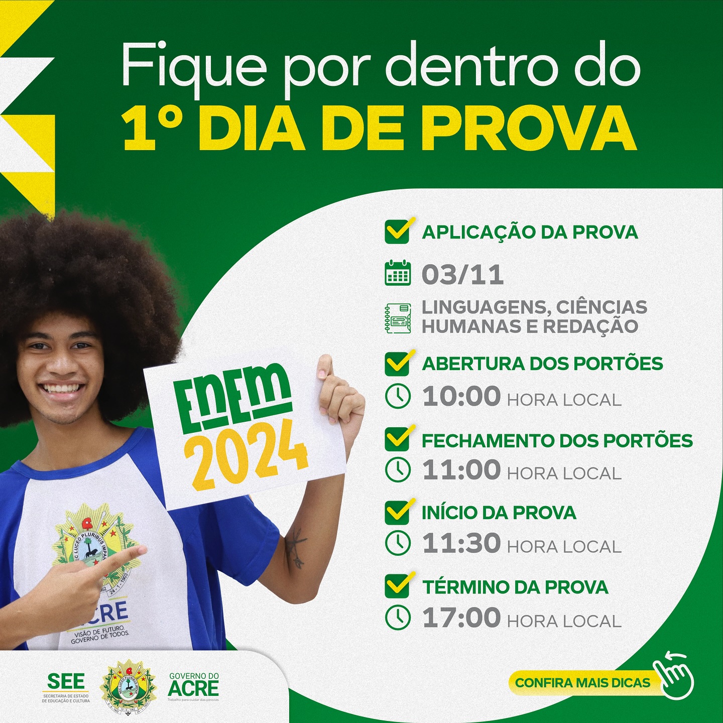 Enem 2024 1º Dia de Prova 1