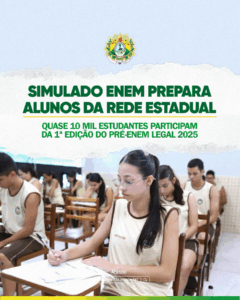 Simulado ENEM prepara alunos da rede estadual